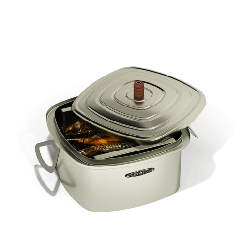 детальное фото коптильня горячего копчения тмф нельма лайт inox в интернет-магазине Дачный Эксперт