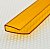Профиль Кронос торцевой П 6 мм L=2,1 м, оранжевый